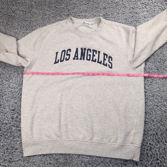 Los Angeles California Sweater Adult Large Gray Destination Pullover Embroidered - Picture 3 of 6